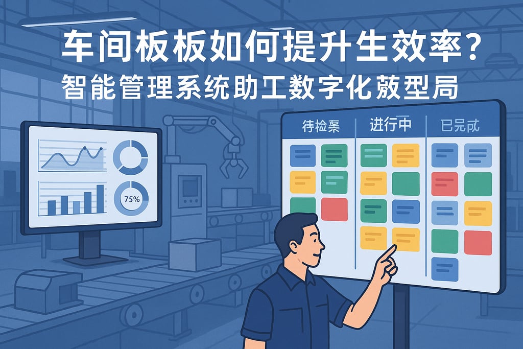 车间看板如何提升生产效率？智能管理系统助力工厂数字化转型