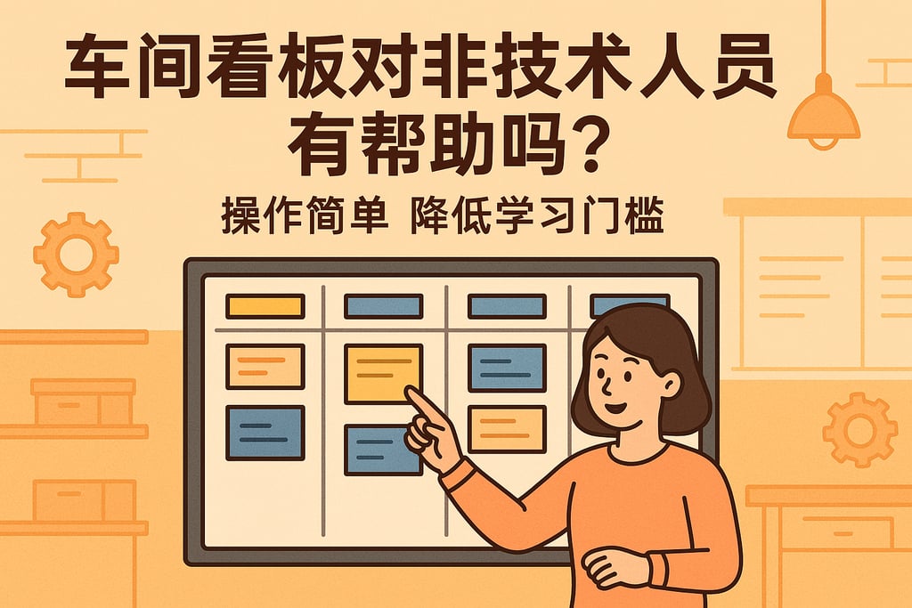 车间看板对非技术人员有帮助吗？操作简单降低学习门槛