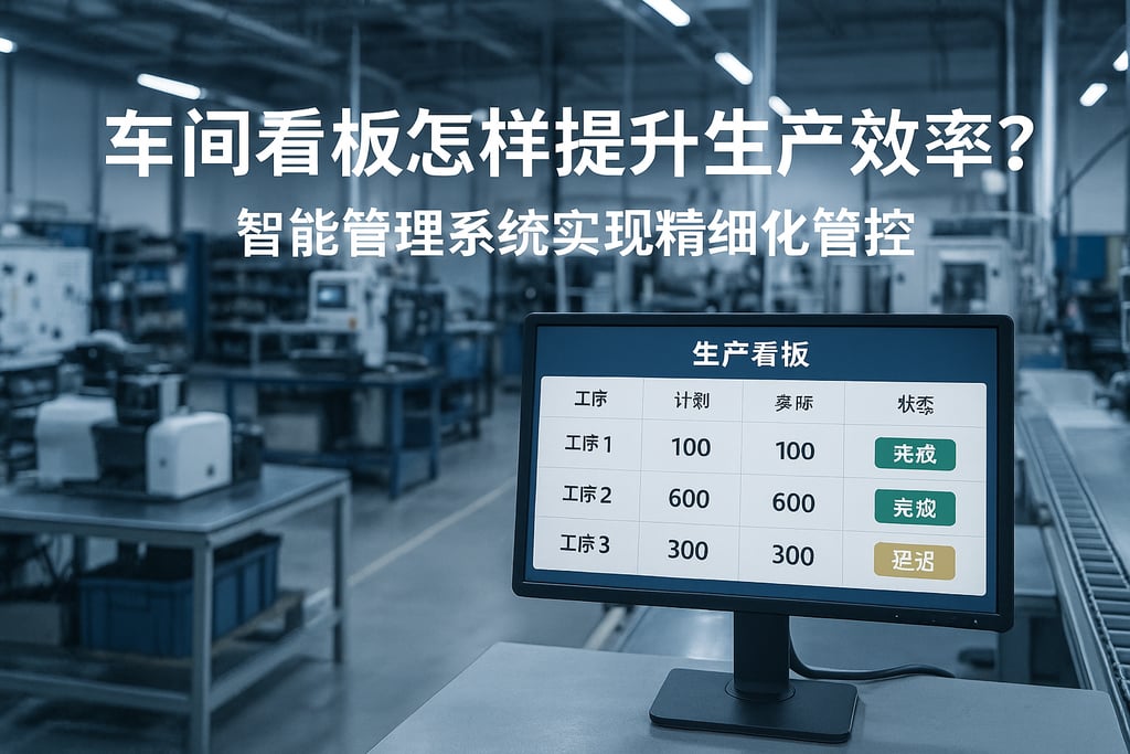 车间看板怎样提升生产效率？智能管理系统实现精细化管控