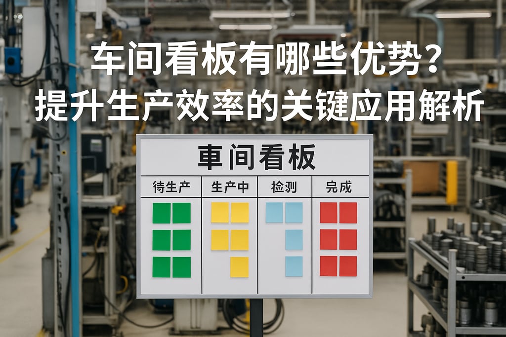 车间看板有哪些优势？提升生产效率的关键应用解析