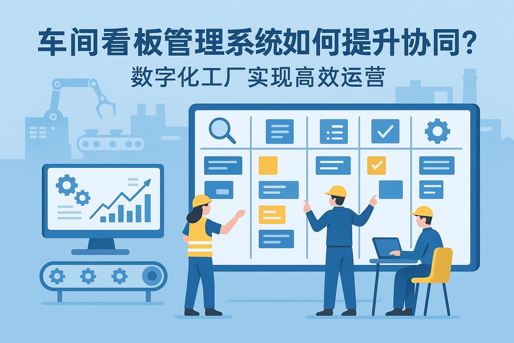 车间看板管理系统如何提升协同？数字化工厂实现高效运营