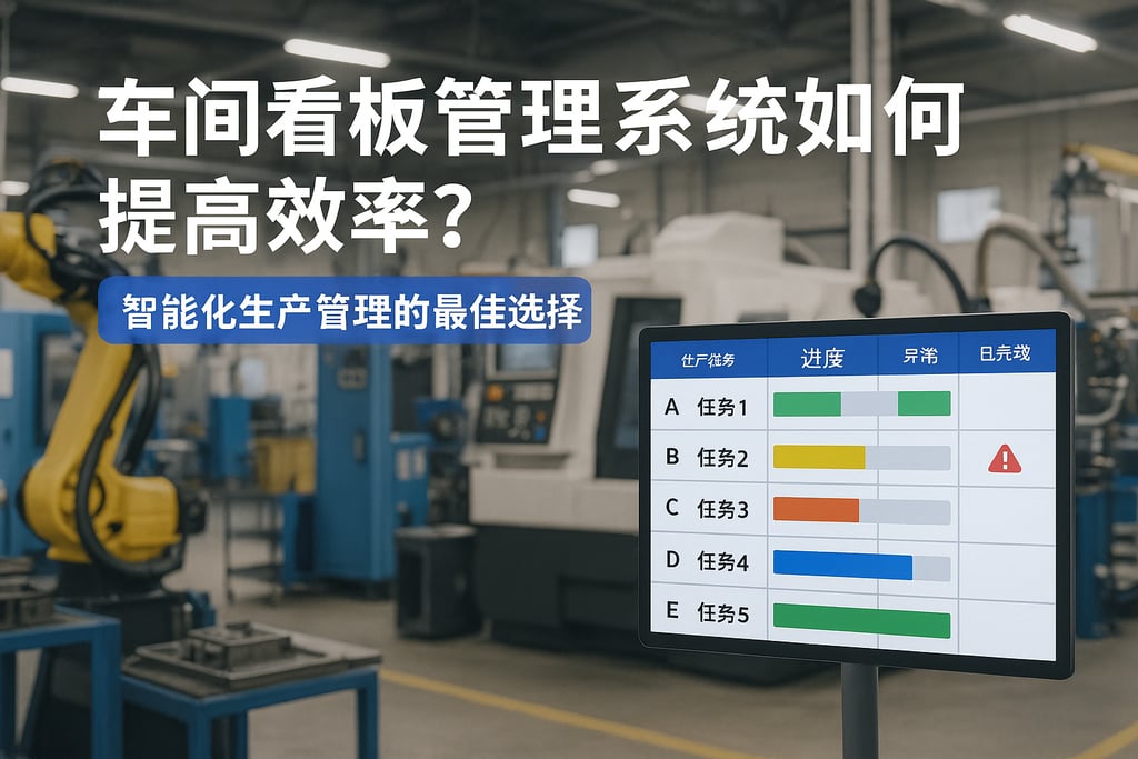 车间看板管理系统如何提高效率？智能化生产管理的最佳选择