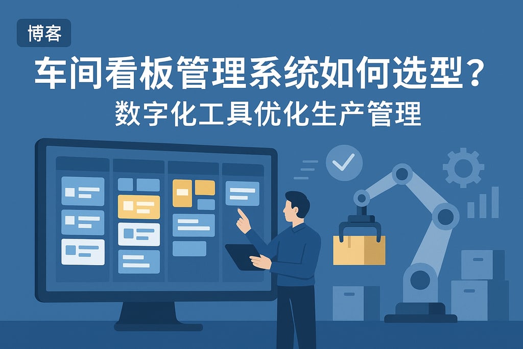 车间看板管理系统如何选型？数字化工具优化生产管理