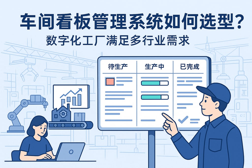 车间看板管理系统如何选型？数字化工厂满足多行业需求
