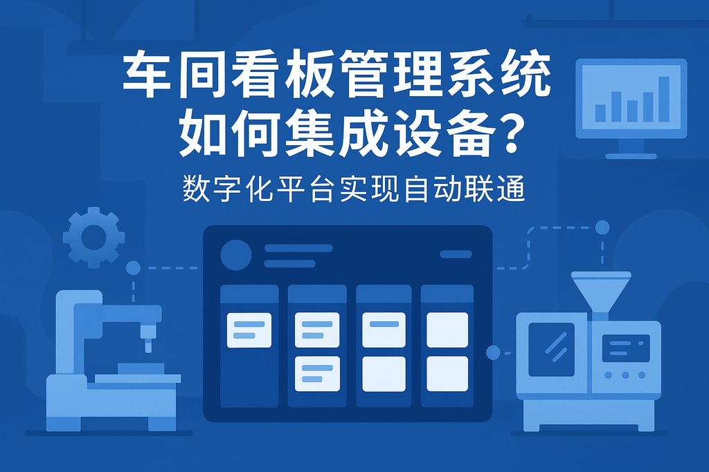 车间看板管理系统如何集成设备？数字化平台实现自动联通