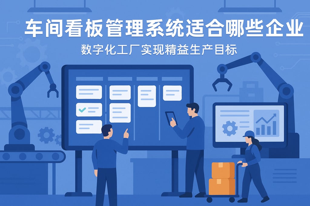车间看板管理系统适合哪些企业？数字化工厂实现精益生产目标