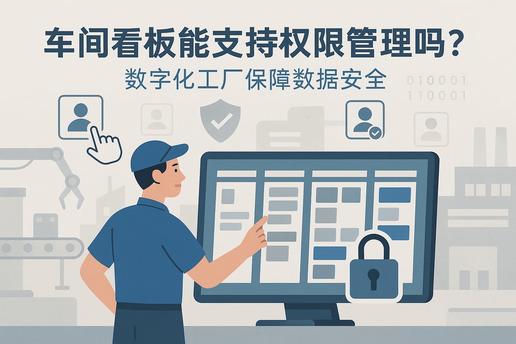 车间看板能支持权限管理吗？数字化工厂保障数据安全