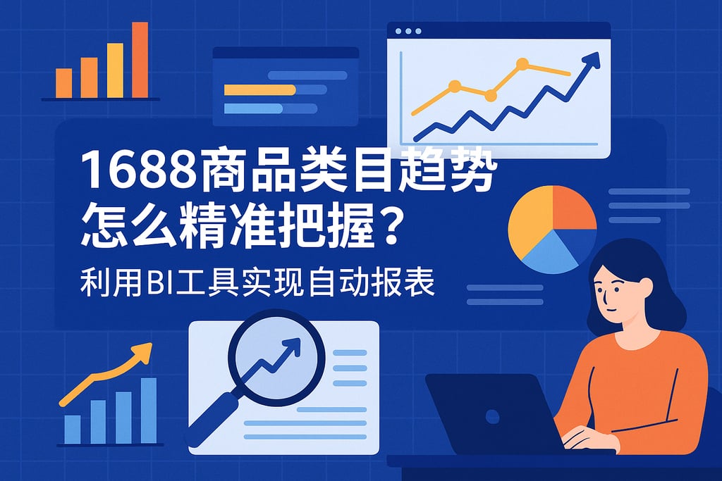 1688商品类目趋势怎么精准把握？利用BI工具实现自动报表