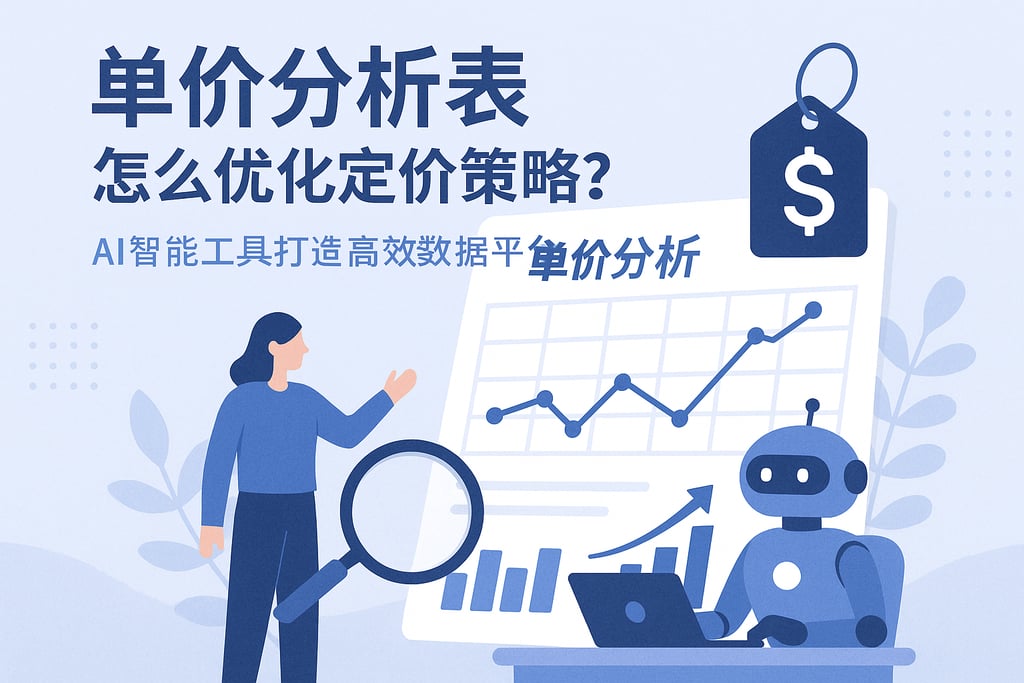 单价分析表怎么优化定价策略？AI智能工具打造高效数据平台