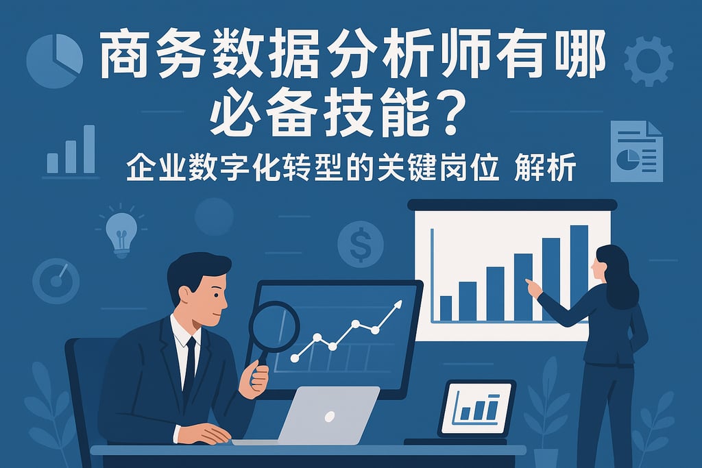 商务数据分析师有哪些必备技能？企业数字化转型的关键岗位解析
