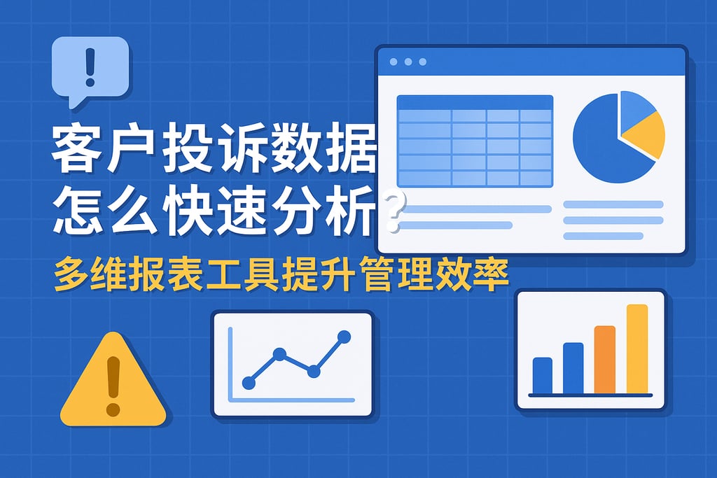客户投诉数据怎么快速分析？多维报表工具提升管理效率