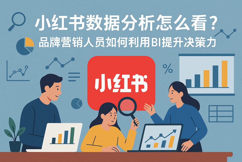 小红书数据分析怎么看？品牌营销人员如何利用BI提升决策力