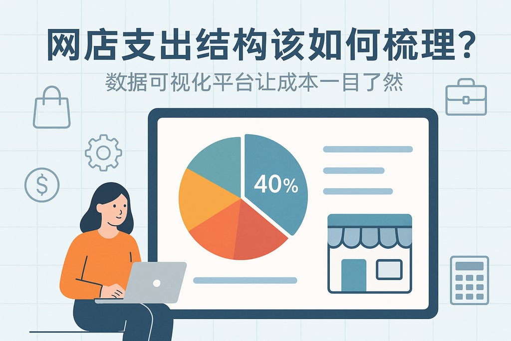 网店支出结构该如何梳理？数据可视化平台让成本一目了然