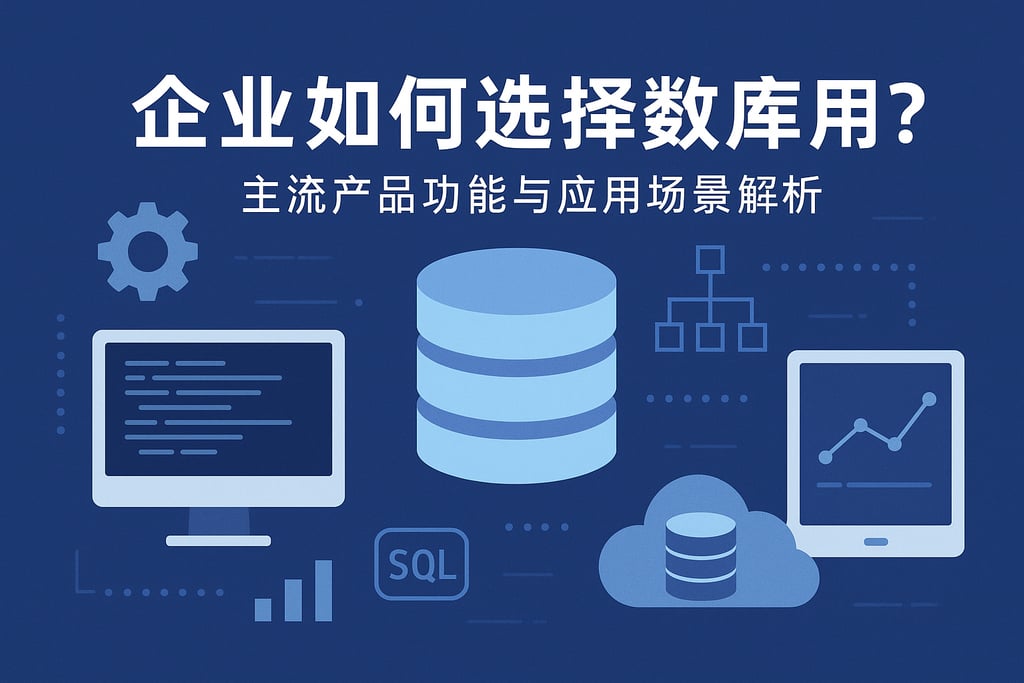 企业如何选择数据库？主流产品功能与应用场景解析