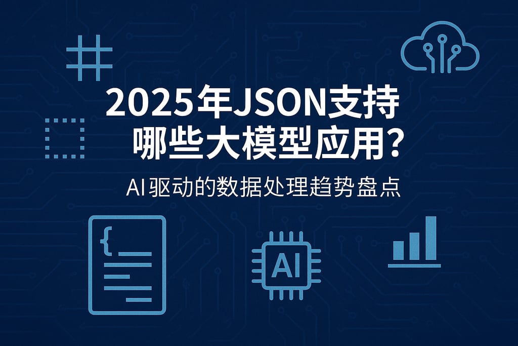 2025年json支持哪些大模型应用？AI驱动的数据处理趋势盘点
