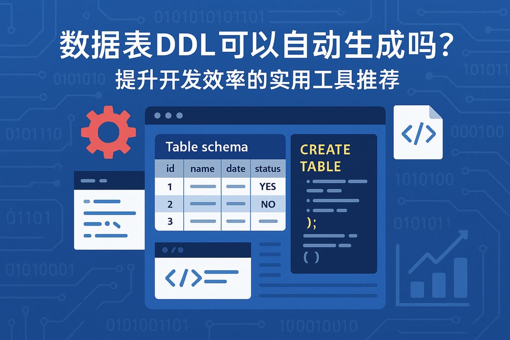 数据表DDL可以自动生成吗？提升开发效率的实用工具推荐