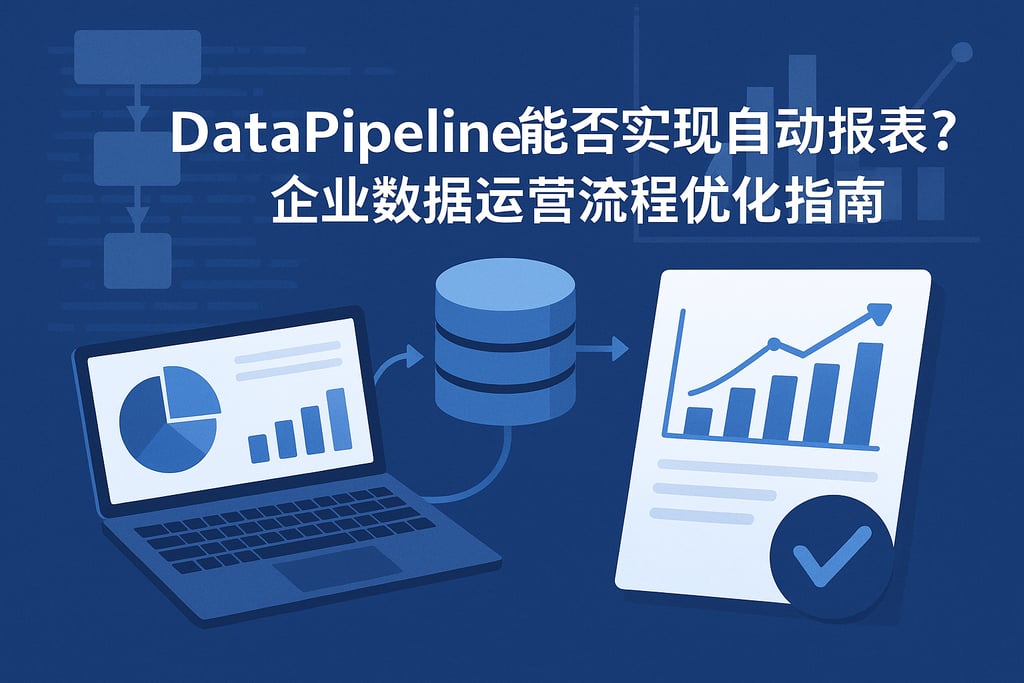 DataPipeline能否实现自动报表？企业数据运营流程优化指南
