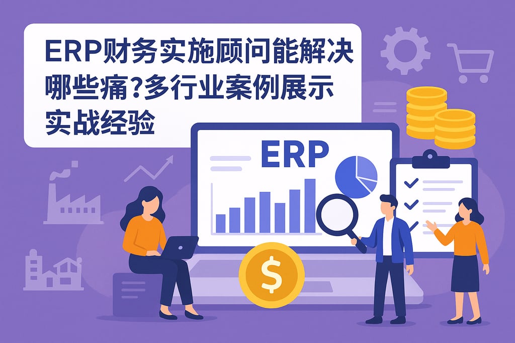 ERP财务实施顾问能解决哪些痛点？多行业案例展示实战经验