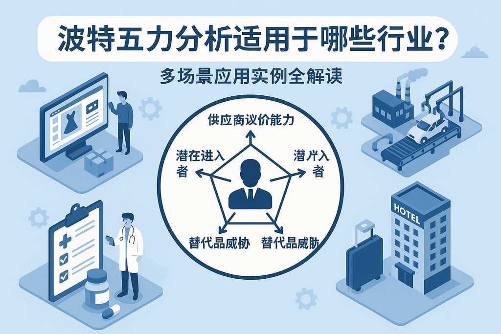 波特五力分析适用于哪些行业？多场景应用实例全解读