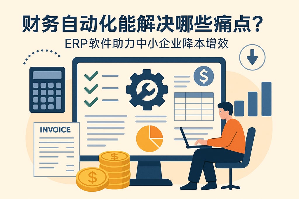财务自动化能解决哪些痛点？ERP软件助力中小企业降本增效