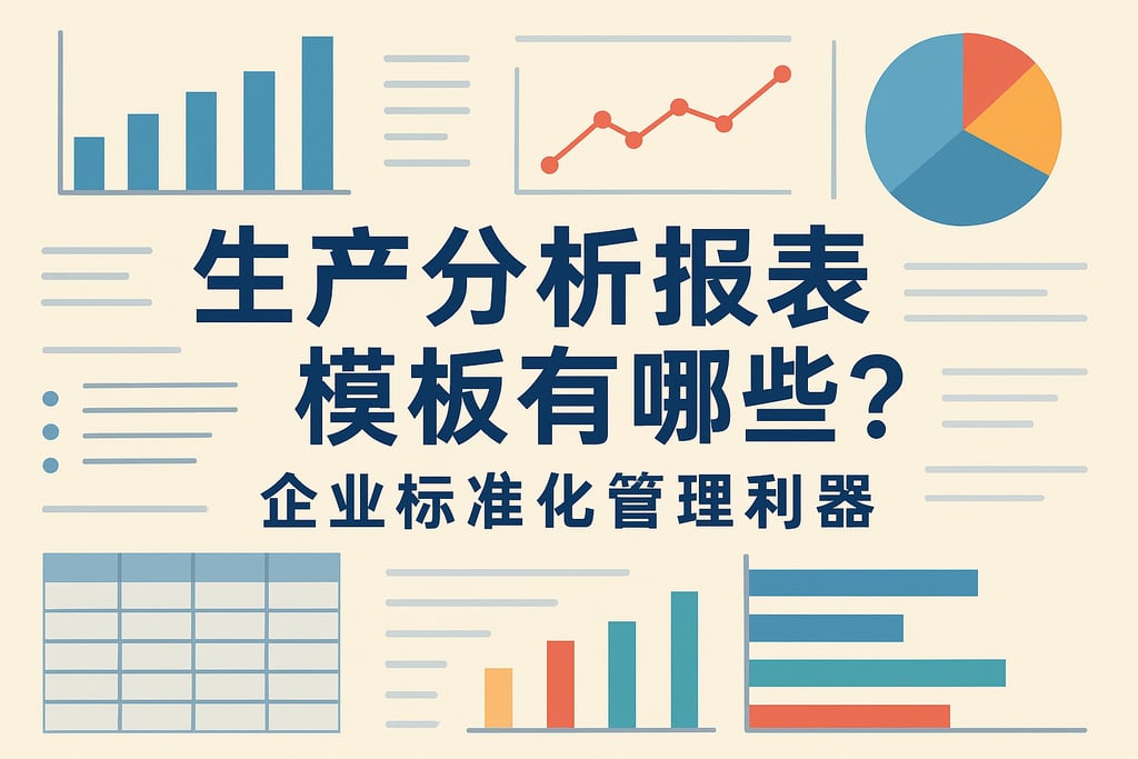 生产分析报表模板有哪些？企业标准化管理利器