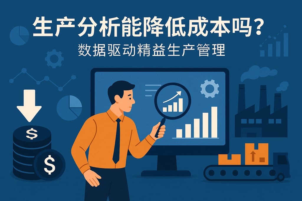 生产分析能降低成本吗？数据驱动精益生产管理