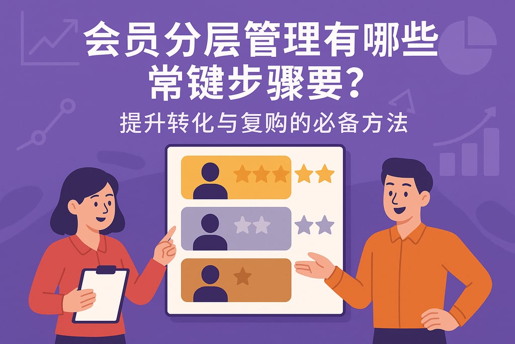 会员分层管理有哪些关键步骤？提升转化与复购的必备方法