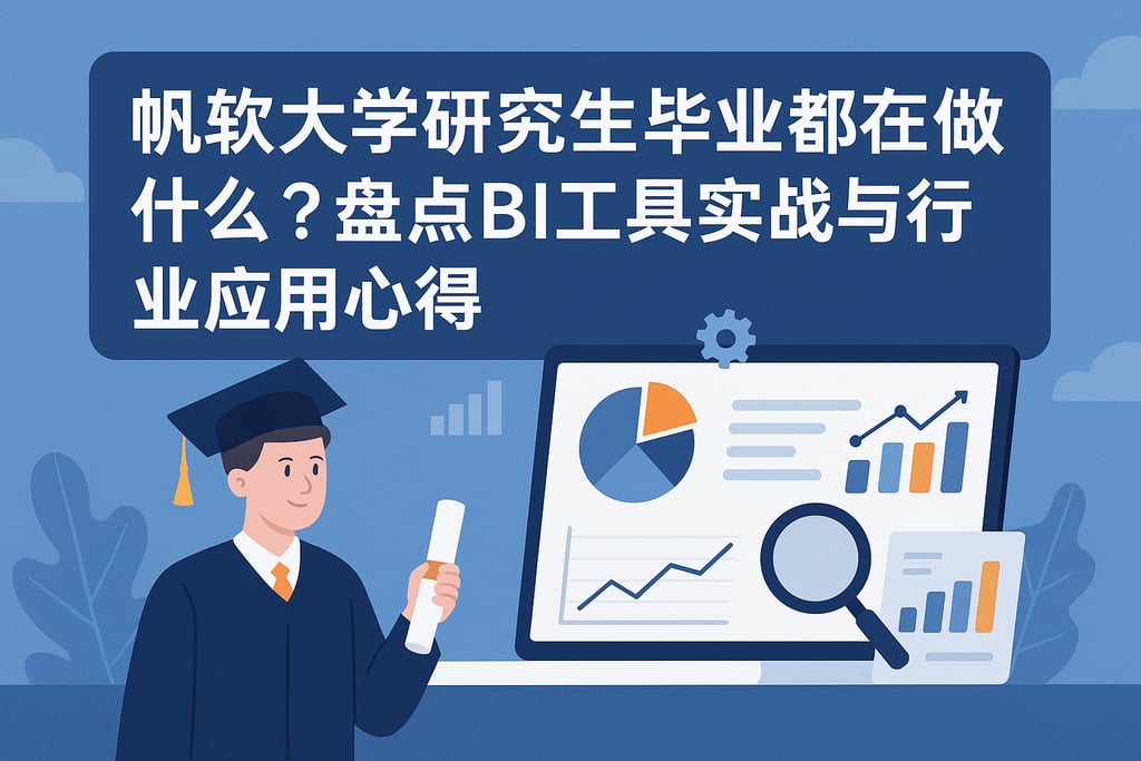 帆软大学研究生毕业都在做什么？盘点BI工具实战与行业应用心得