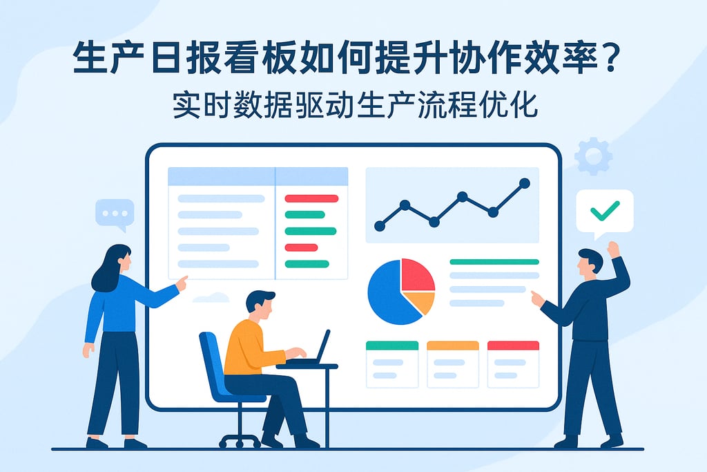 生产日报看板如何提升协作效率？实时数据驱动生产流程优化