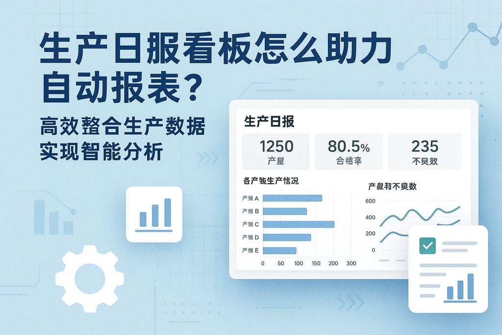 生产日报看板怎么助力自动报表？高效整合生产数据实现智能分析