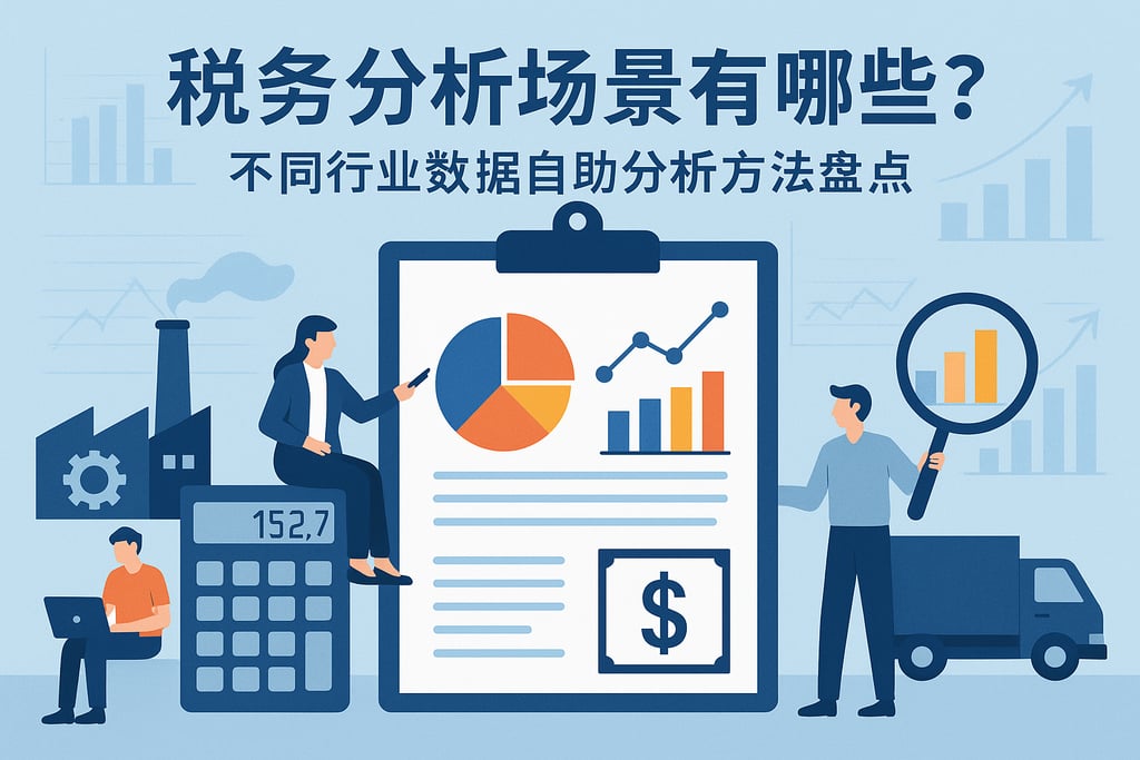 税务分析场景有哪些？不同行业数据自助分析方法盘点