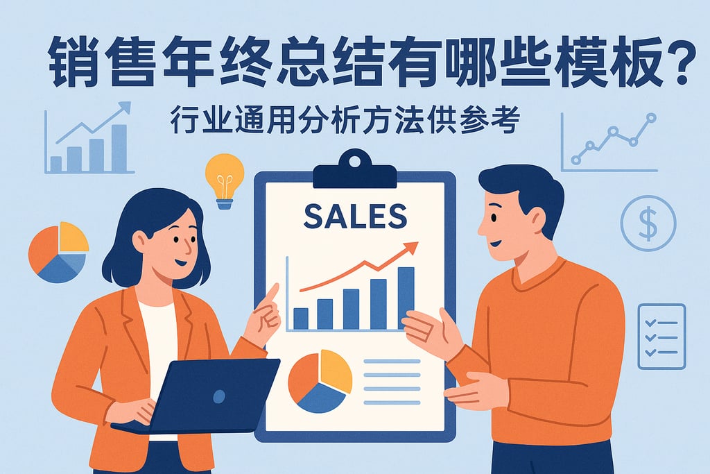 销售年终总结有哪些模板？行业通用分析方法供参考