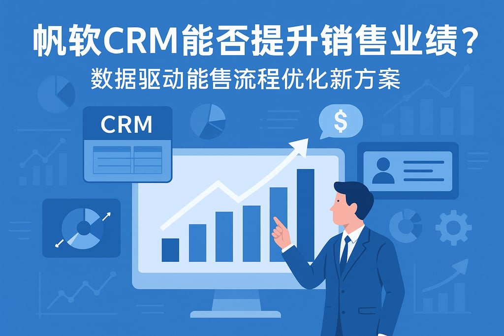 帆软CRM能否提升销售业绩？数据驱动销售流程优化新方案