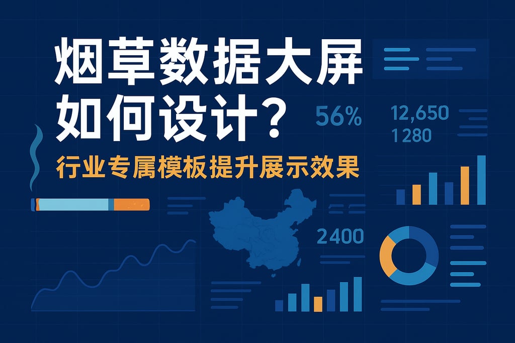 烟草数据大屏如何设计？行业专属模板提升展示效果