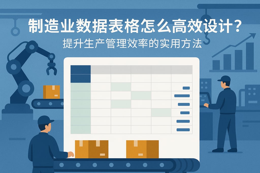 制造业数据表格怎么高效设计？提升生产管理效率的实用方法