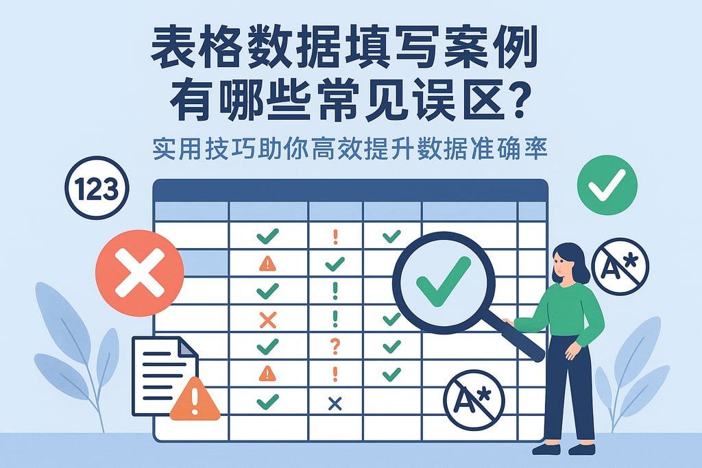 表格数据填写案例有哪些常见误区？实用技巧助你高效提升数据准确率
