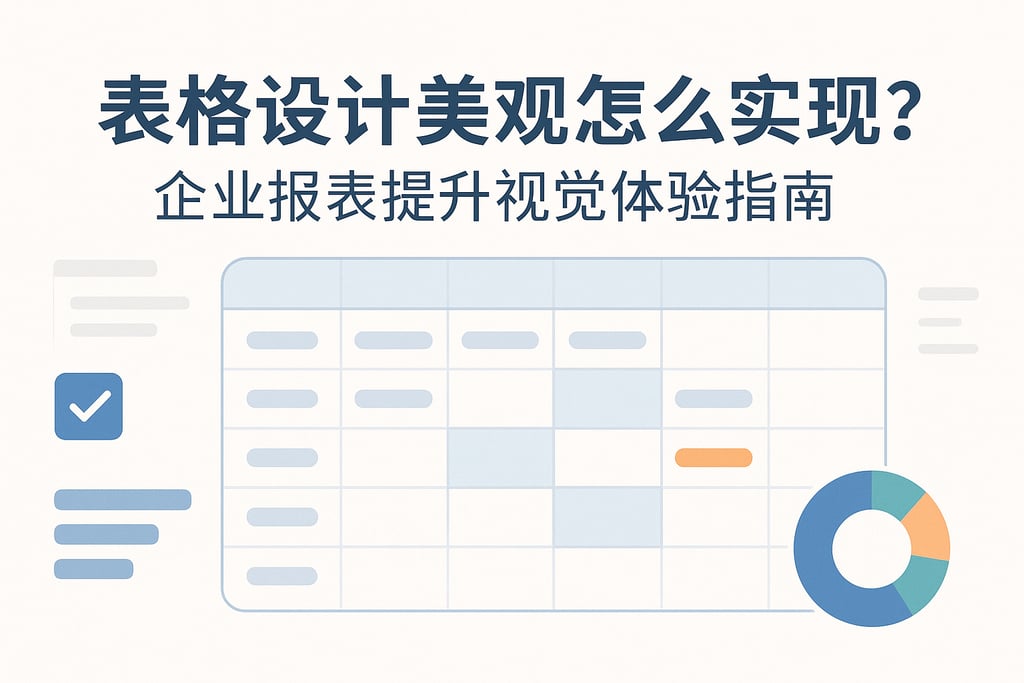 表格设计美观怎么实现？企业报表提升视觉体验指南