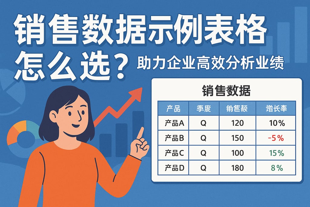 销售数据示例表格怎么选？助力企业高效分析业绩