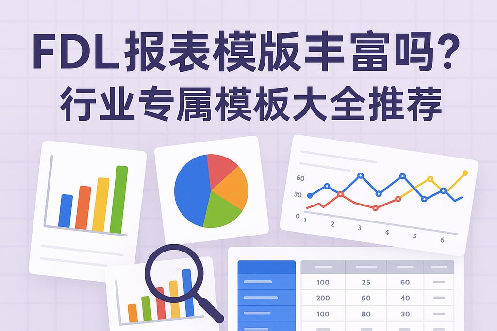 FDL报表模板丰富吗？行业专属模板大全推荐