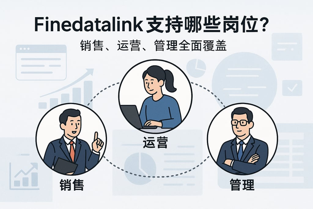 Finedatalink支持哪些岗位？销售、运营、管理全面覆盖