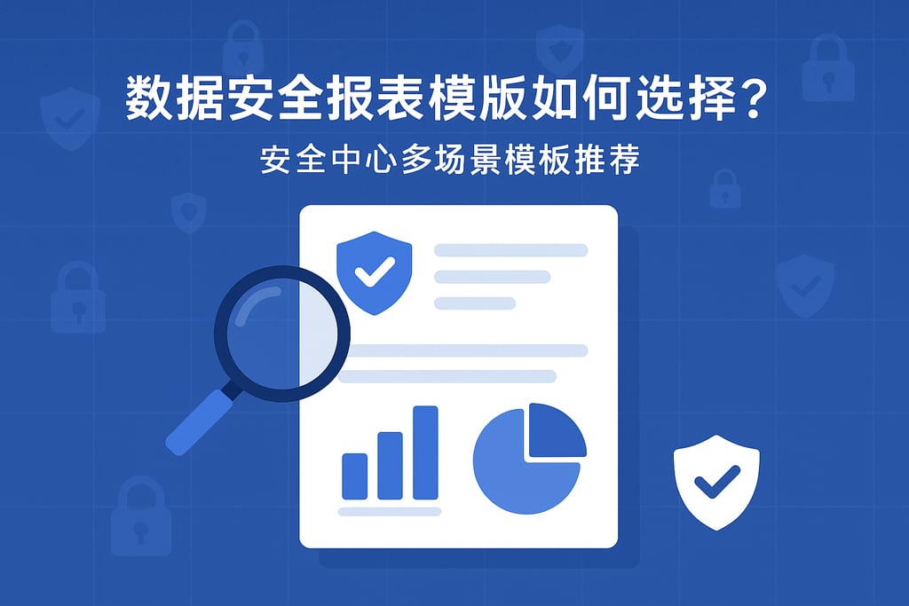 数据安全报表模板如何选择？安全中心多场景模板推荐