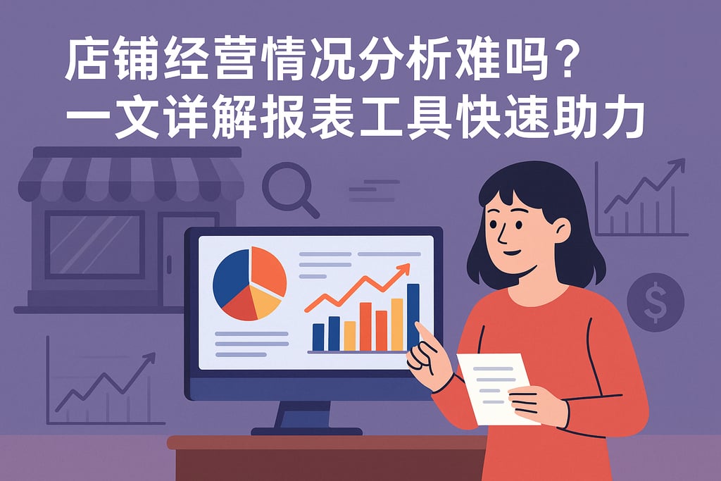 店铺经营情况分析难吗？一文详解报表工具快速助力