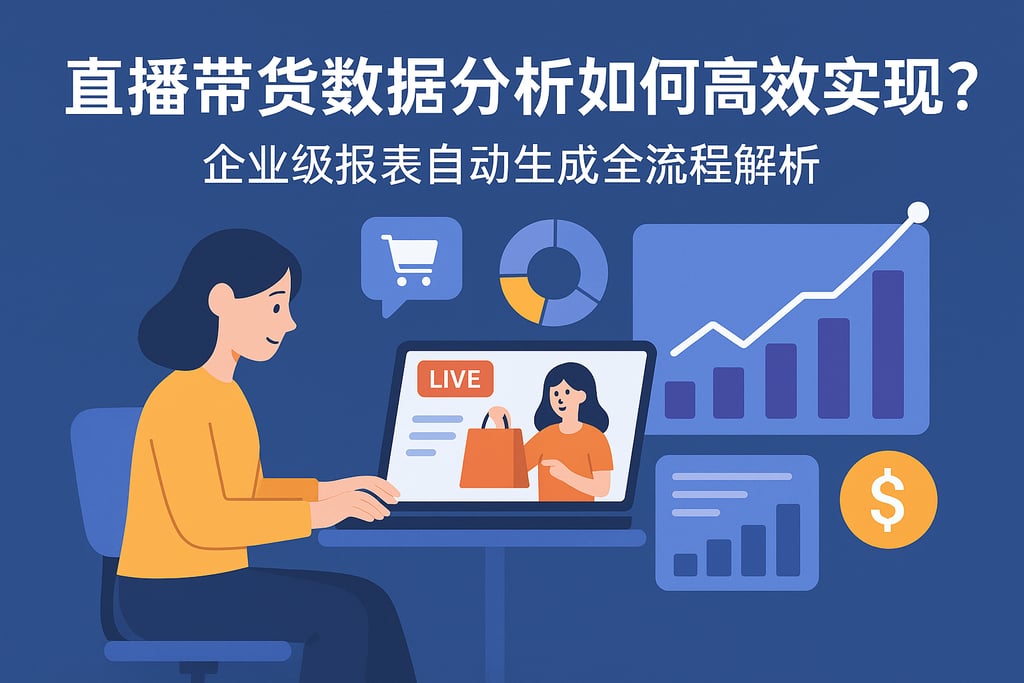 直播带货数据分析如何高效实现？企业级报表自动生成全流程解析