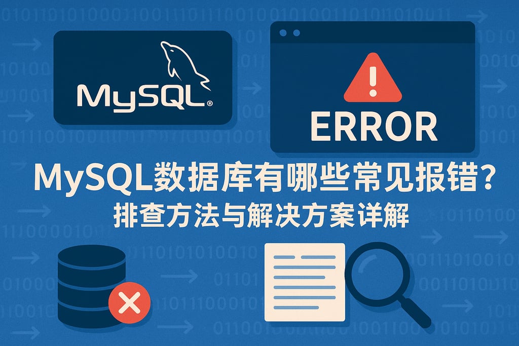 mysql数据库有哪些常见报错？排查方法与解决方案详解