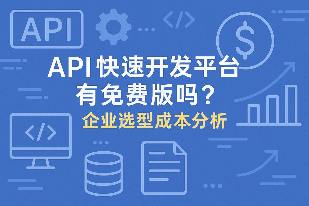 API快速开发平台有免费版吗？企业选型成本分析