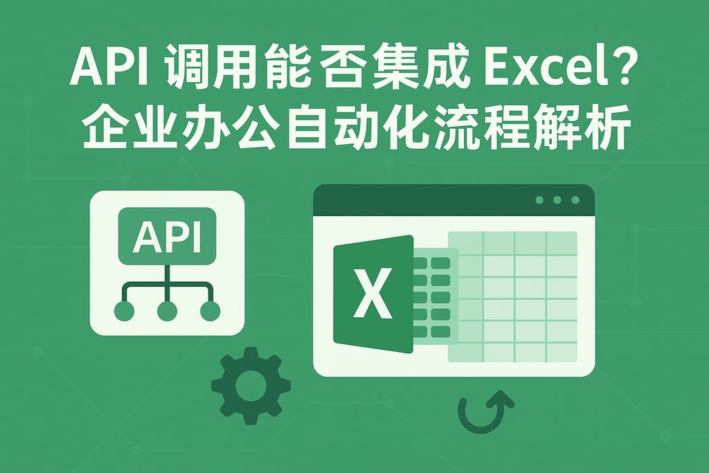 API调用能否集成Excel？企业办公自动化流程解析