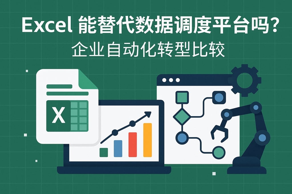 Excel能替代数据调度平台吗？企业自动化转型比较