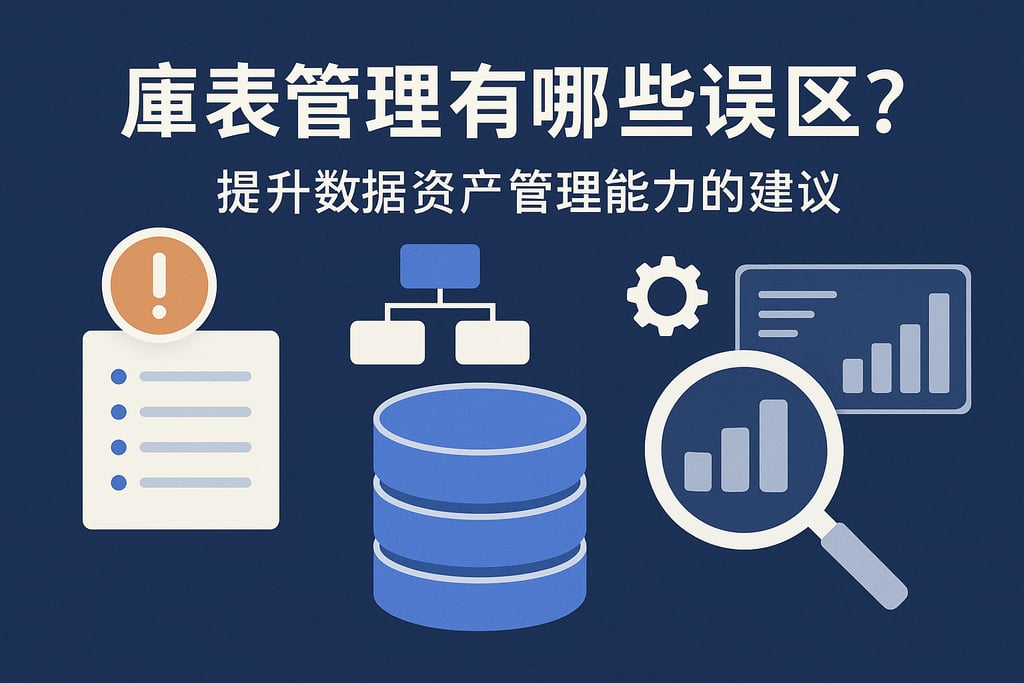 库表管理有哪些误区？提升数据资产管理能力的建议