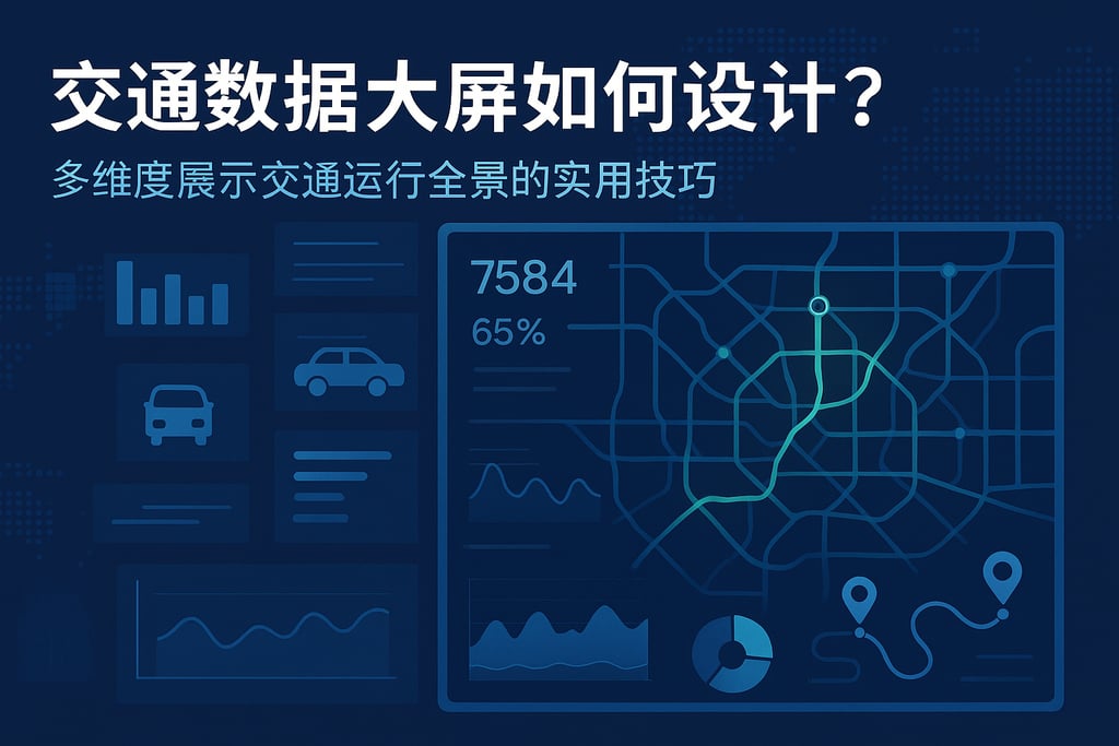 交通数据大屏如何设计？多维度展示交通运行全景的实用技巧