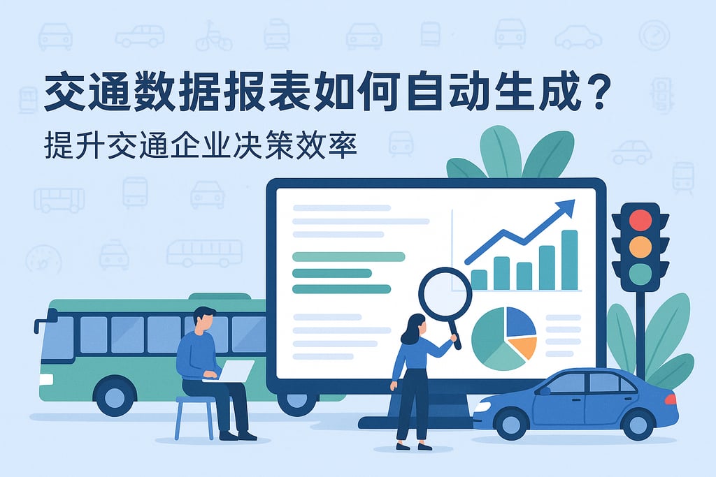 交通数据报表如何自动生成？提升交通企业决策效率